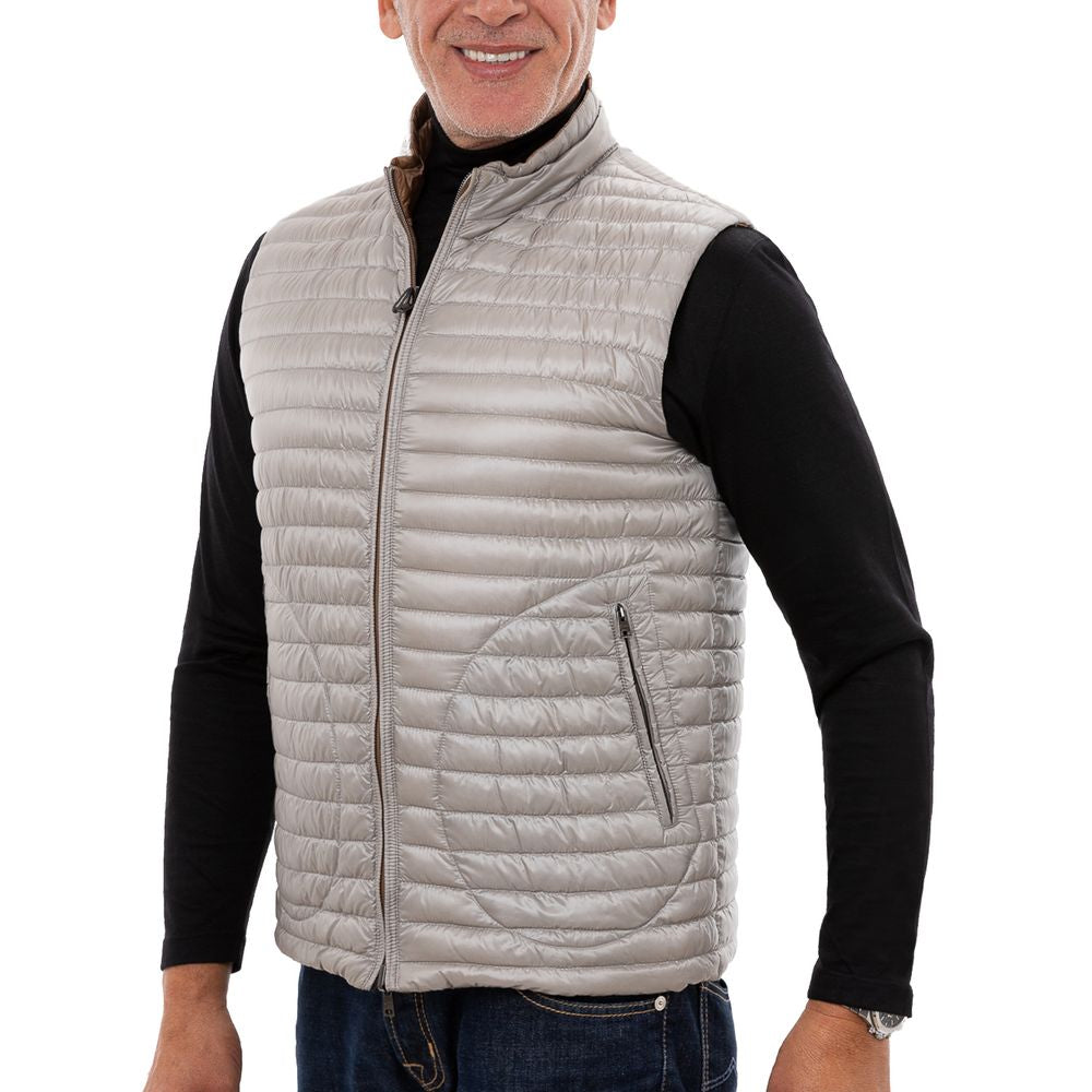 Herno Brown Polyamide Sleveless Jacket Herno