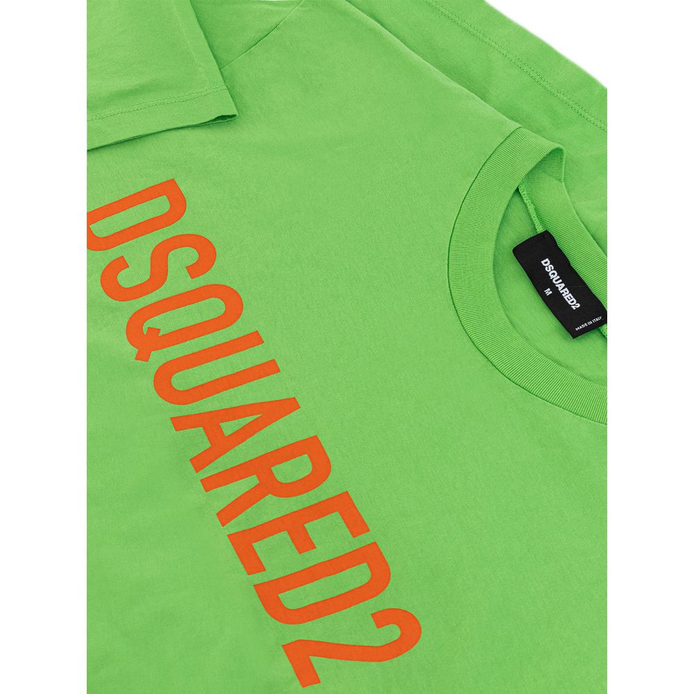 Dsquared² Electric Green Cotton Tee for Men Dsquared²