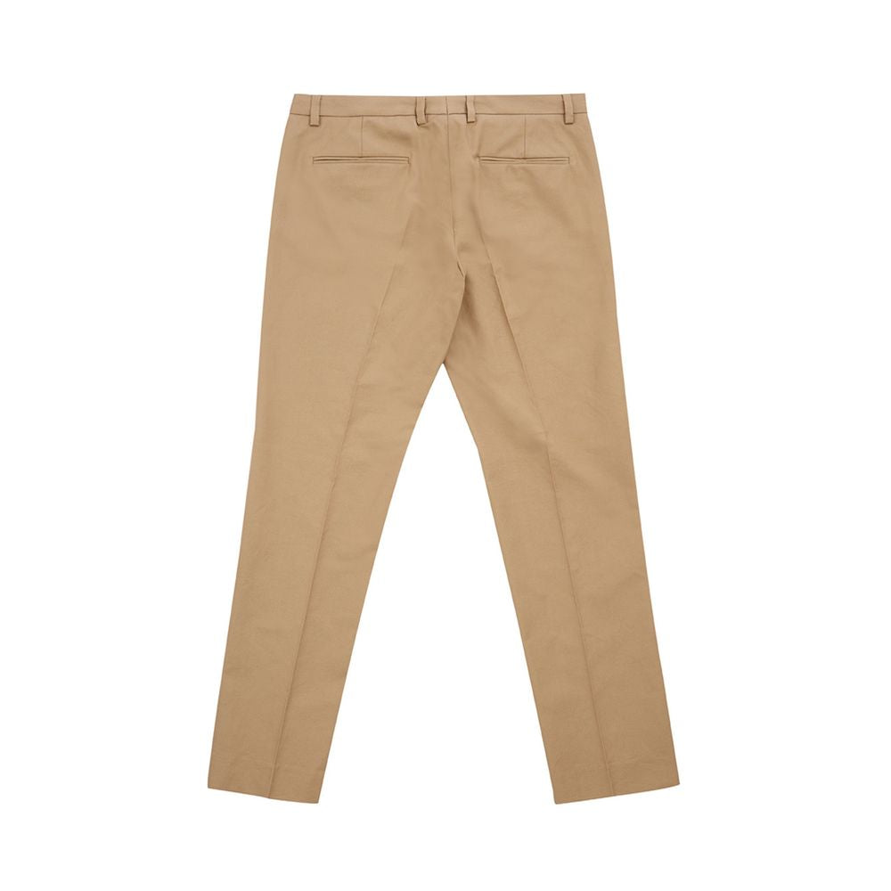 Lardini Elegant Brown Cotton Trousers for Women Lardini
