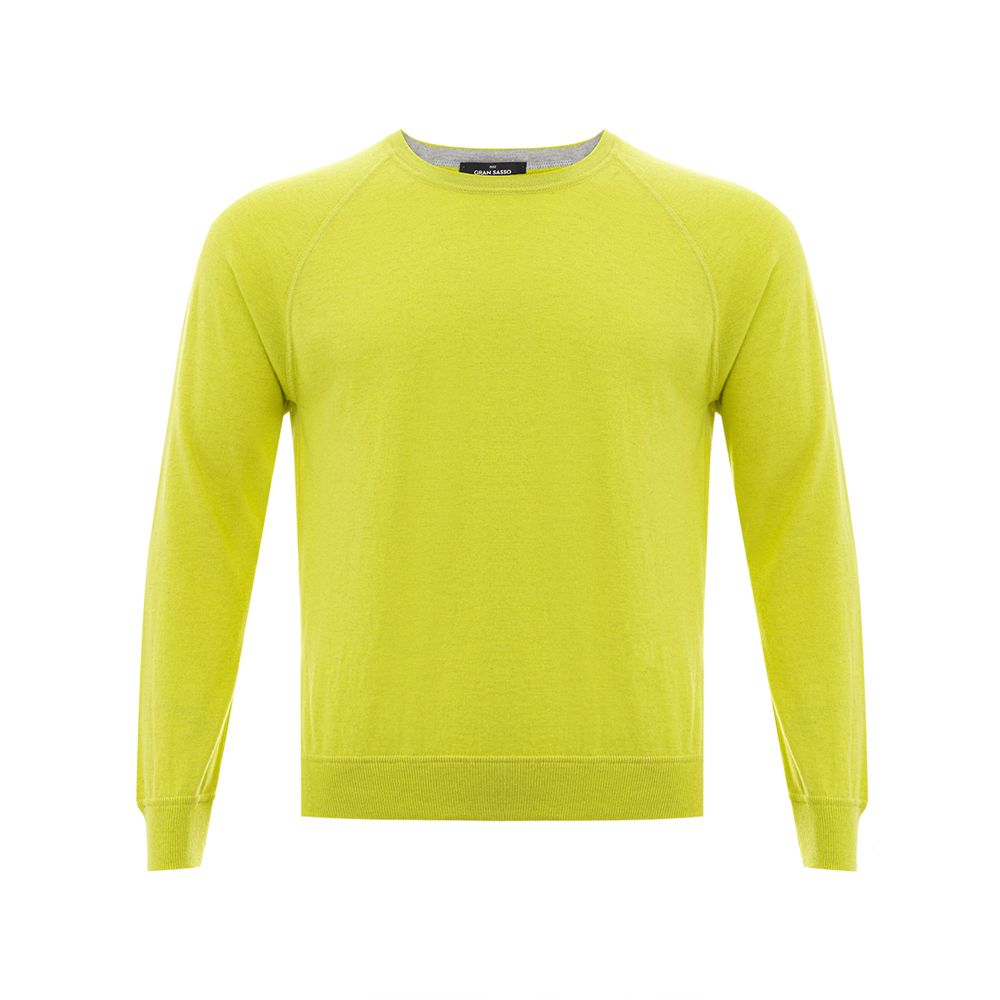 Gran Sasso Sunny Yellow Italian Cotton Sweater Gran Sasso