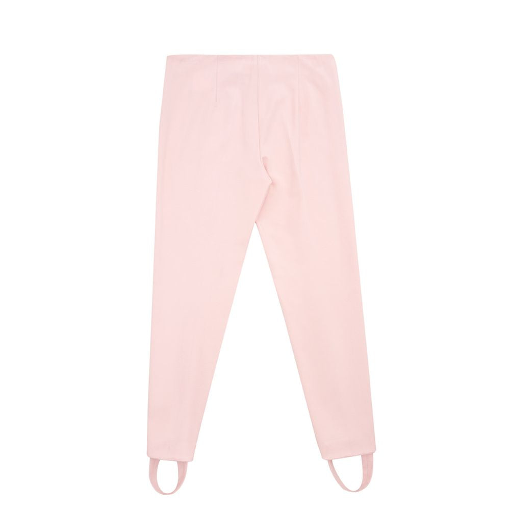Lardini Elegant Pink Viscose Pants for Chic Style Lardini