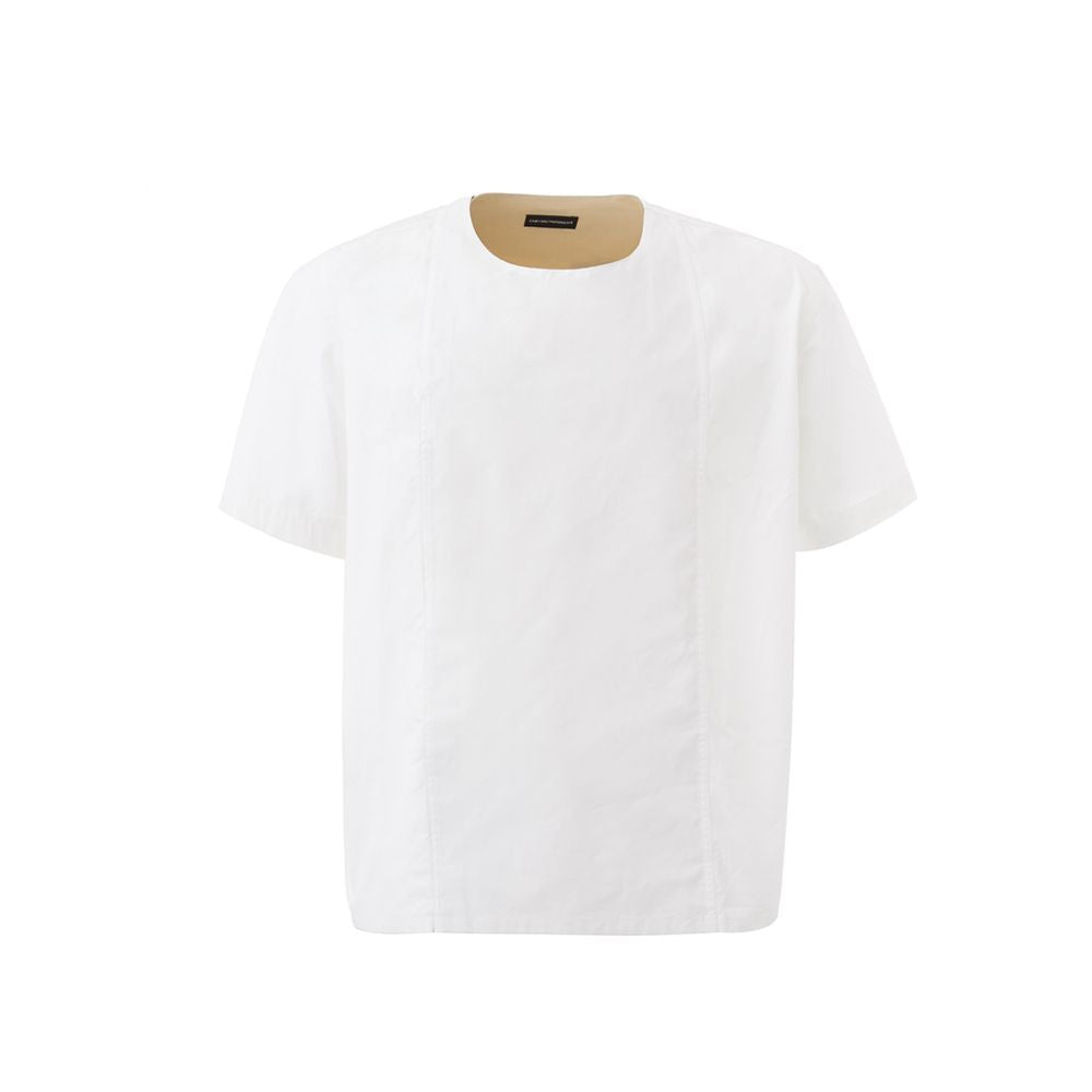 Emporio Armani White Cotton T-Shirt Emporio Armani