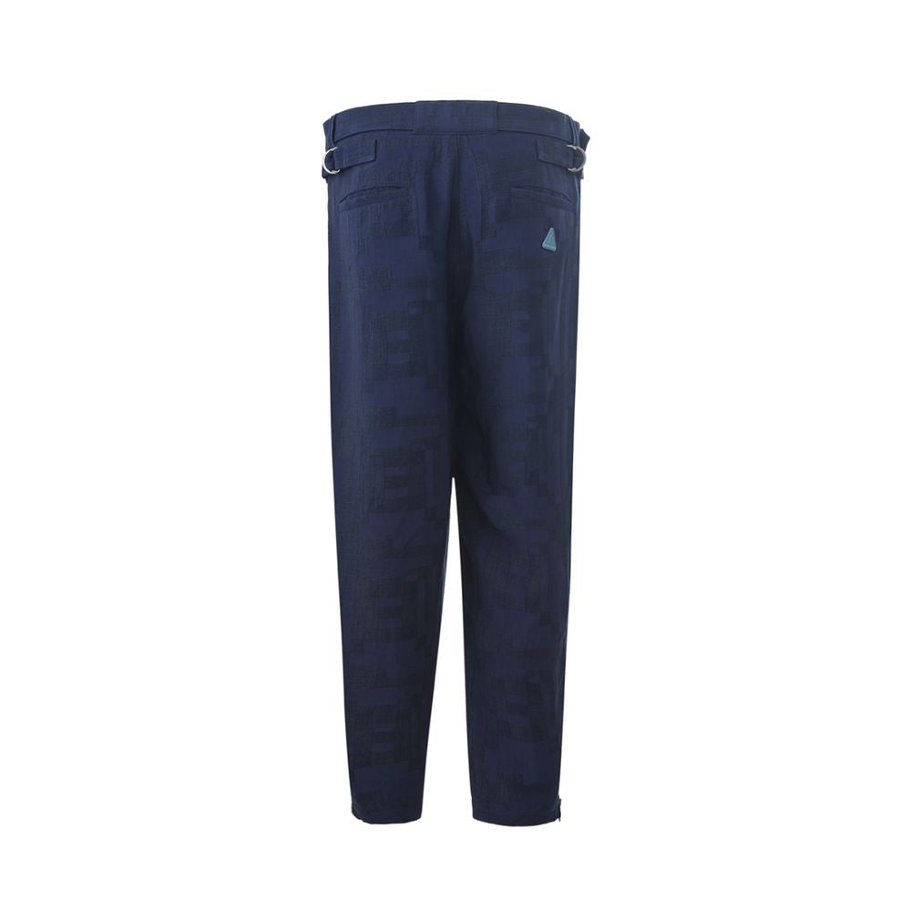 Emporio Armani Blue Linen Pant Emporio Armani