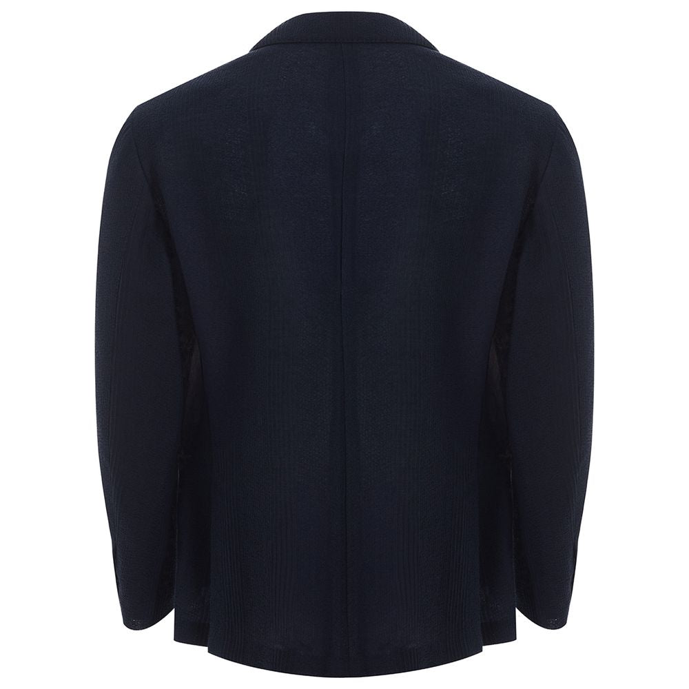 Lardini Blue Cotton Blazer Lardini