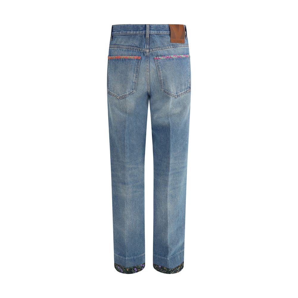 Valentino Jeans with floral details Valentino