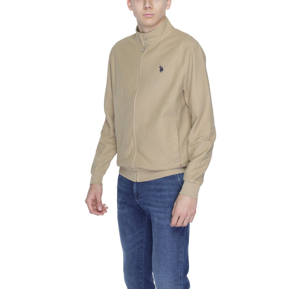 U.S. POLO ASSN. Beige Cotton Jackets & Coat U.S. POLO ASSN.