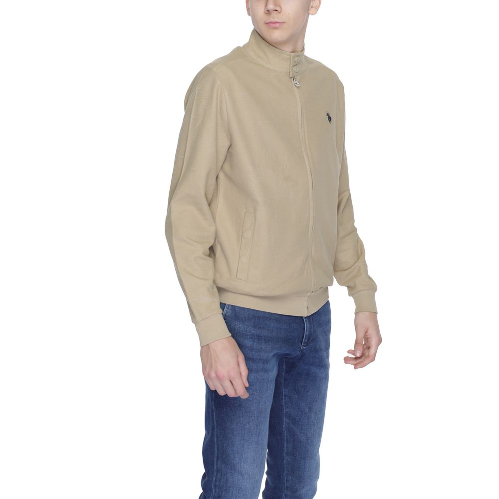 U.S. POLO ASSN. Beige Cotton Jackets & Coat U.S. POLO ASSN.