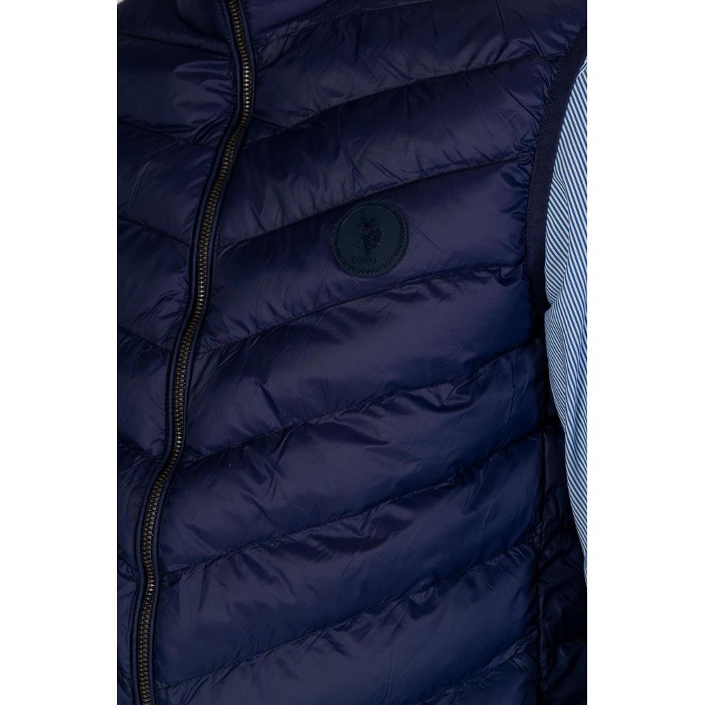 U.S. POLO ASSN. Blue Polyamide Sleveless Jacket U.S. POLO ASSN.