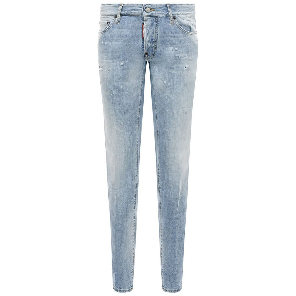 Dsquared² Light Blue Cotton Men Jeans Dsquared²