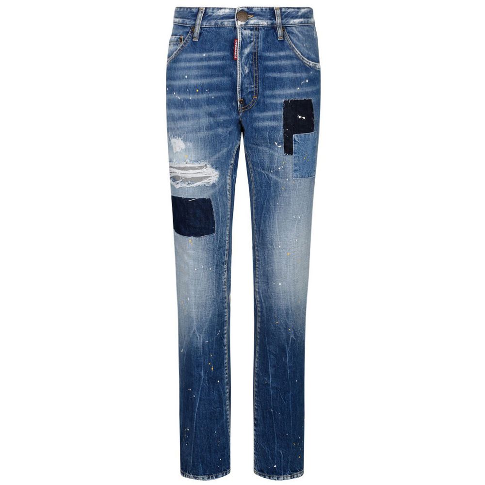 Dsquared² Blue Cotton Jeans & Pant Dsquared²