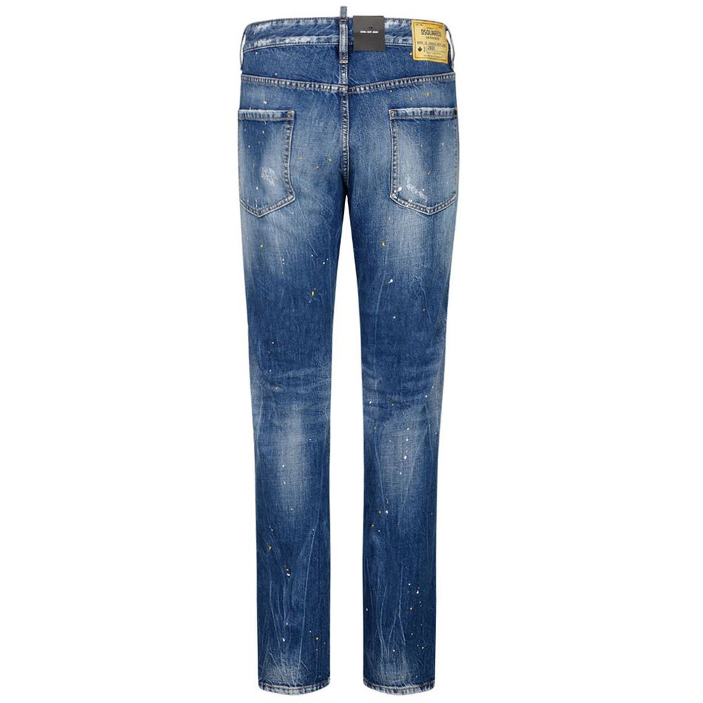 Dsquared² Blue Cotton Jeans & Pant Dsquared²