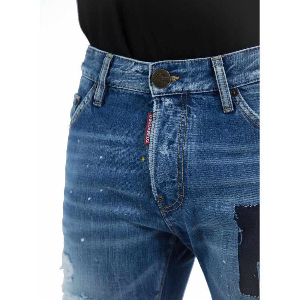 Dsquared² Blue Cotton Jeans & Pant Dsquared²
