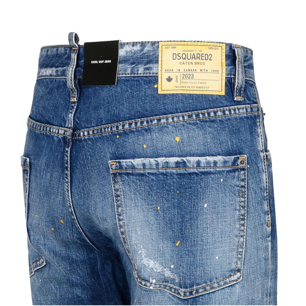 Dsquared² Blue Cotton Jeans & Pant Dsquared²