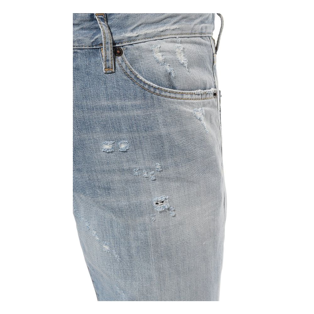 Dsquared² Light Blue Cotton Men Jeans Dsquared²