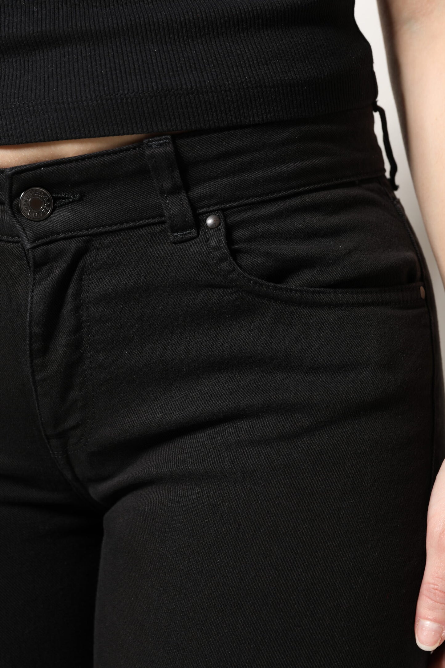 Dolce & Gabbana Black Cotton Mid Waisted Skinny Denim Jeans Dolce & Gabbana