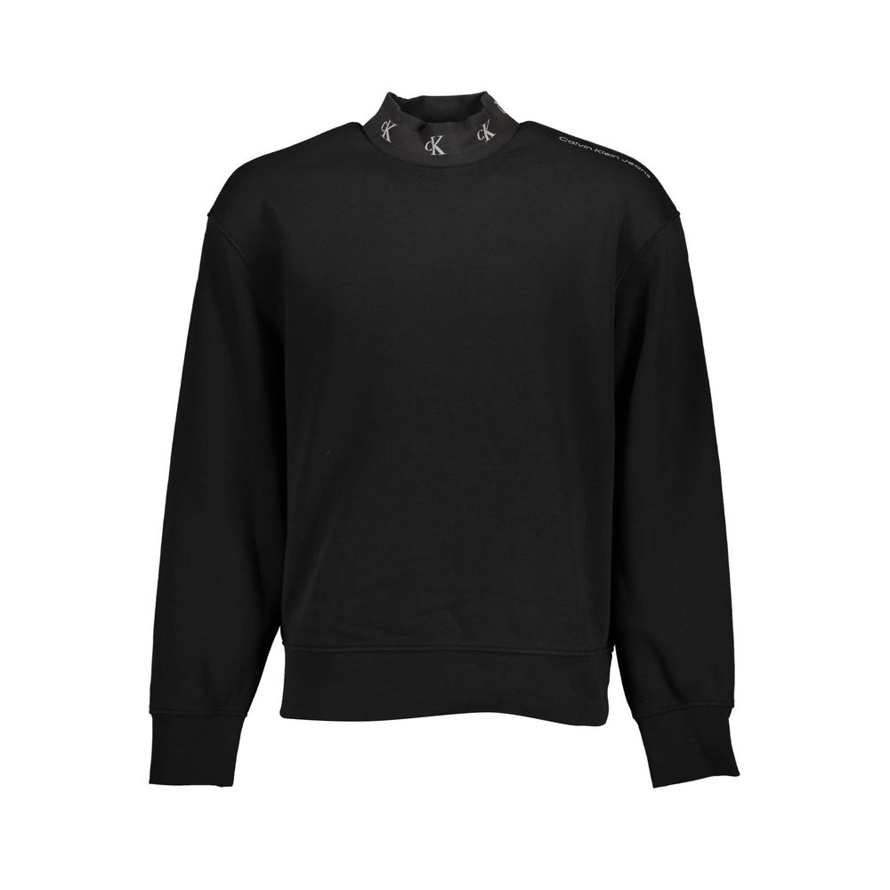 Calvin Klein Black Cotton Men Sweater Calvin Klein