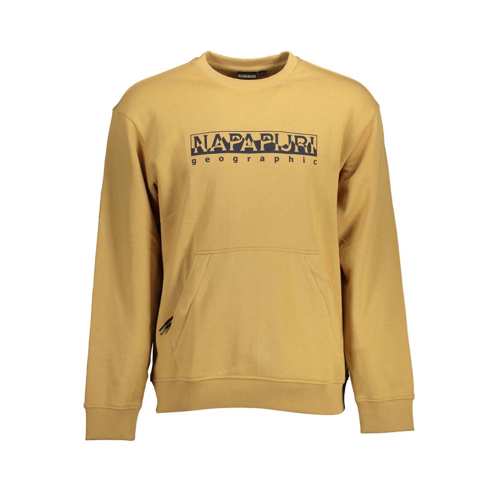 Napapijri Beige Cotton Men Sweater Napapijri