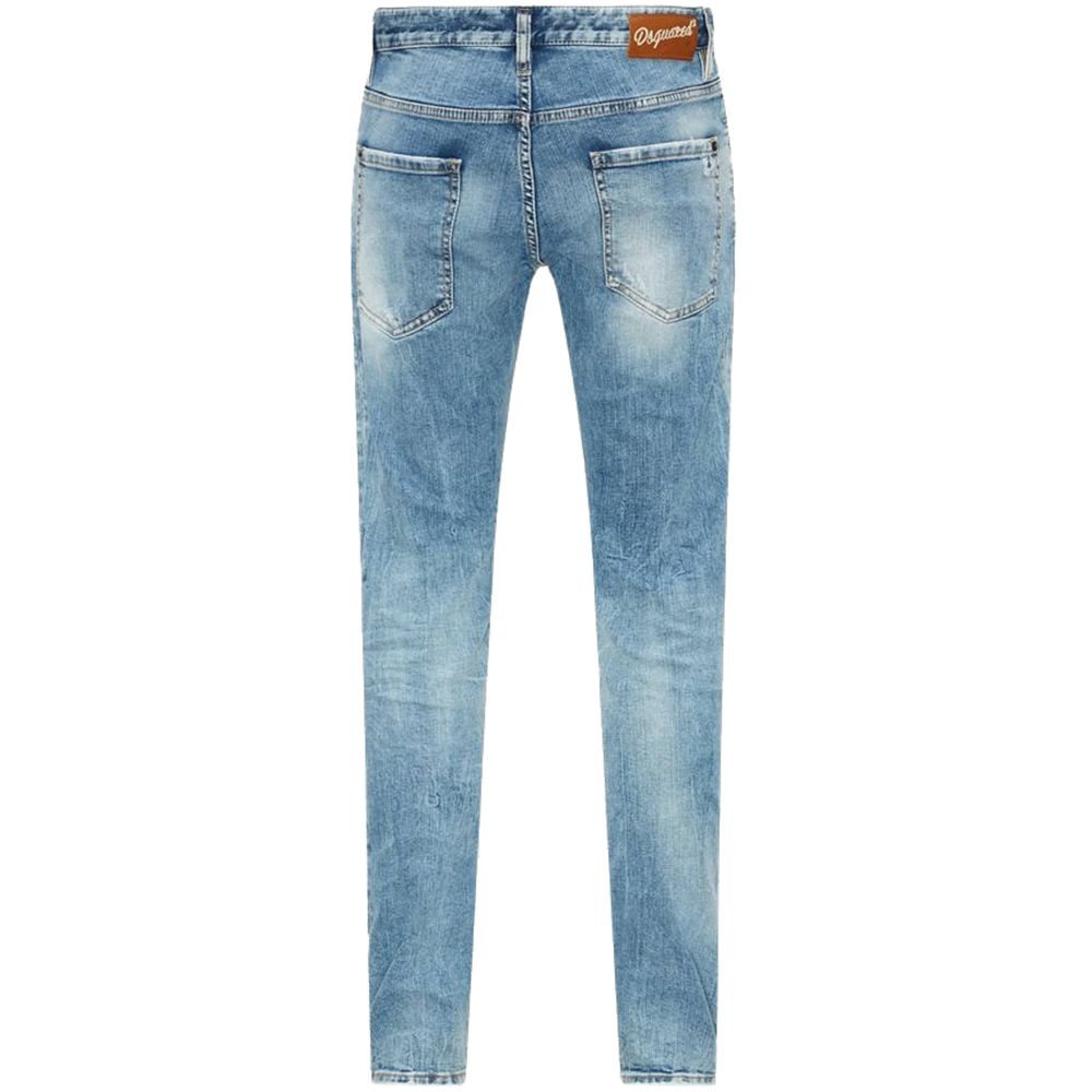 Dsquared² Blue Cotton Jeans & Pant Dsquared²