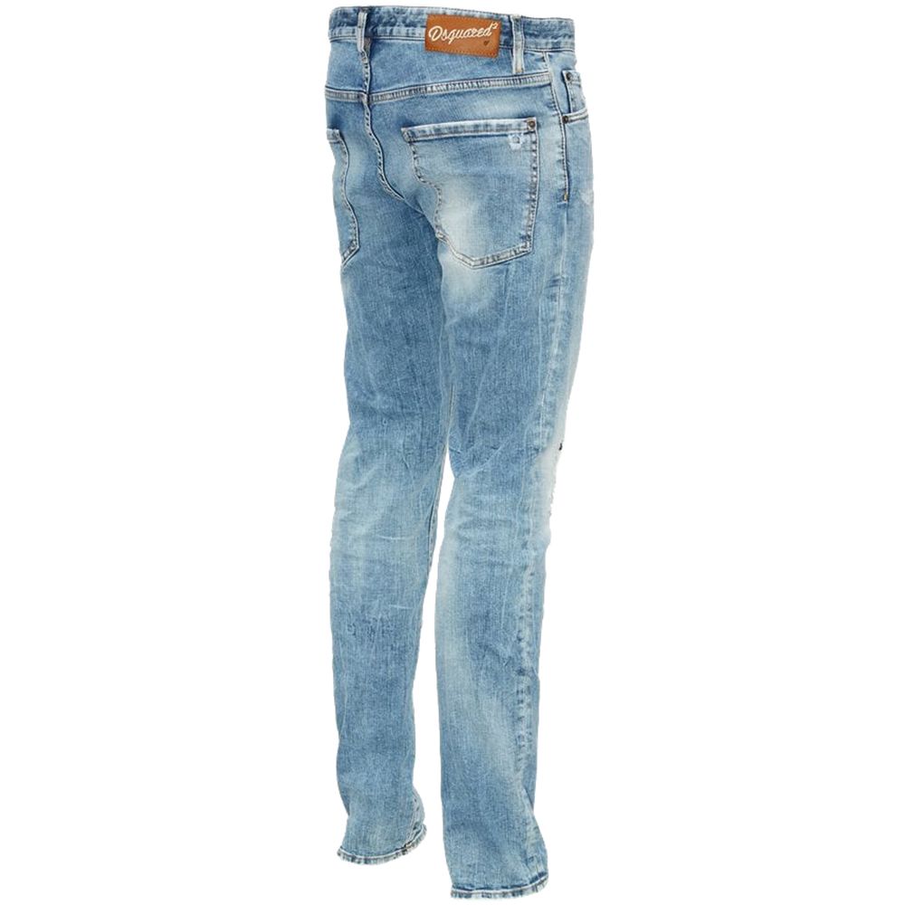 Dsquared² Blue Cotton Jeans & Pant Dsquared²
