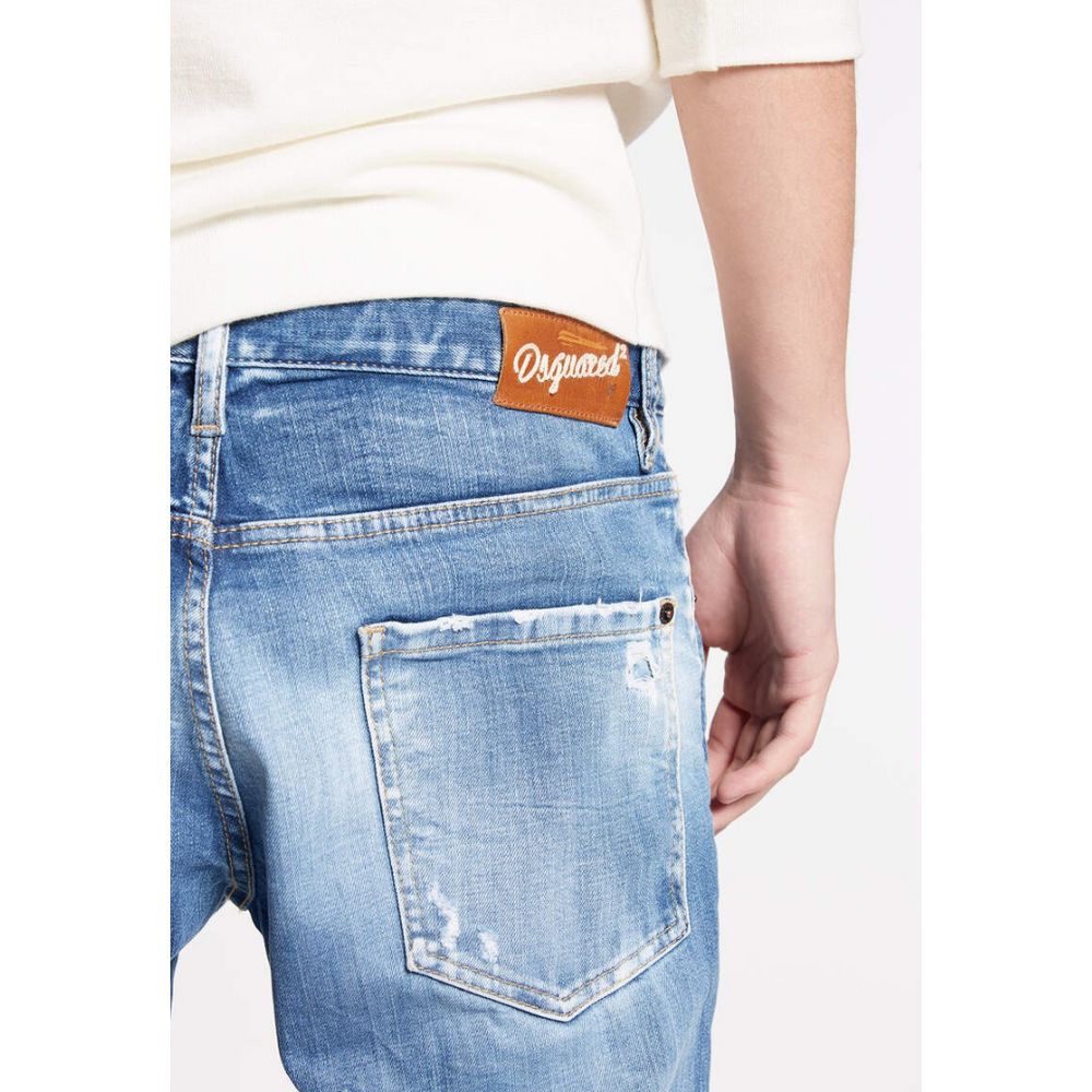 Dsquared² Blue Cotton Jeans & Pant Dsquared²