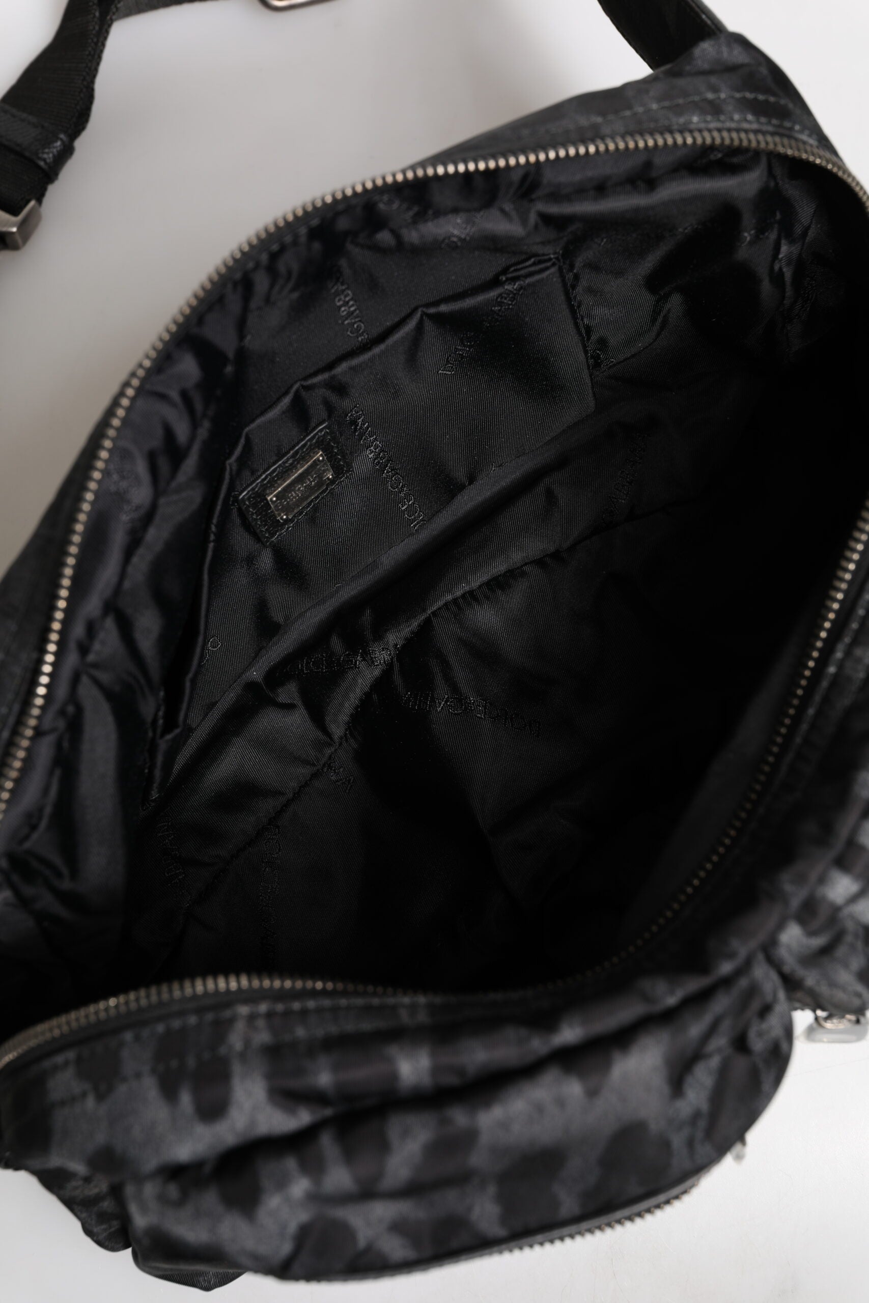 Dolce & Gabbana Black Gray Leopard DG Logo Belt Waist Fanny Pack Bag Dolce & Gabbana