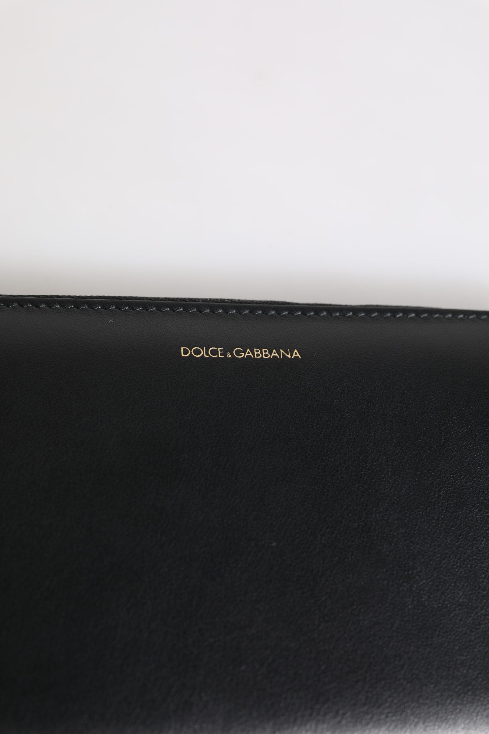 Dolce & Gabbana Black Blue Exotic Leather Embossed Continental Wallet Dolce & Gabbana
