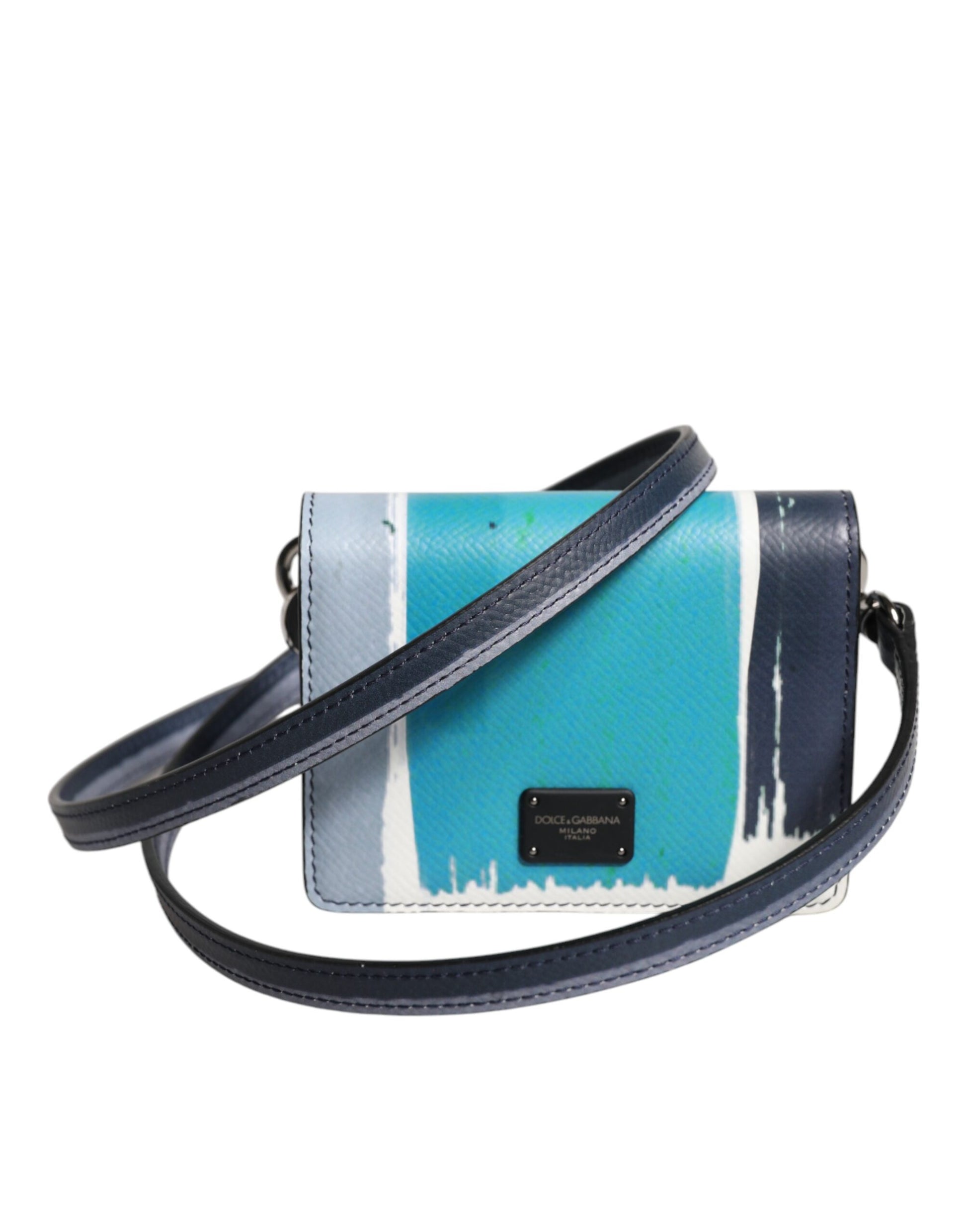 Dolce & Gabbana Multicolor Leather DG Logo Bifold Card Holder Wallet Dolce & Gabbana