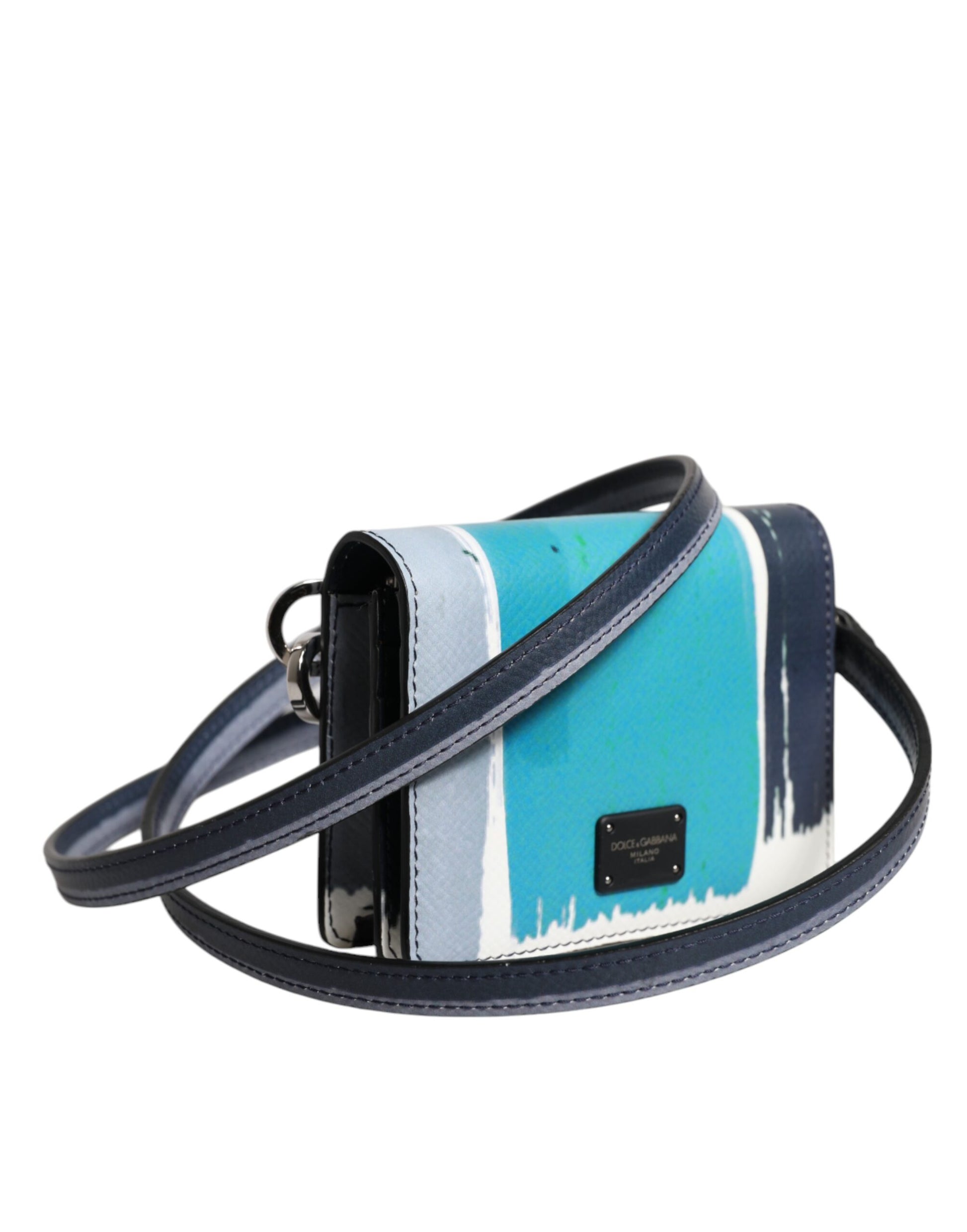 Dolce & Gabbana Multicolor Leather DG Logo Bifold Card Holder Wallet Dolce & Gabbana