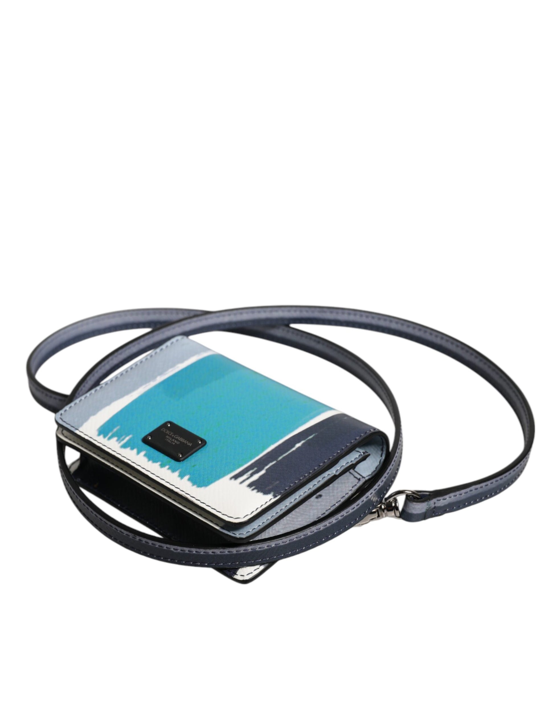 Dolce & Gabbana Multicolor Leather DG Logo Bifold Card Holder Wallet Dolce & Gabbana