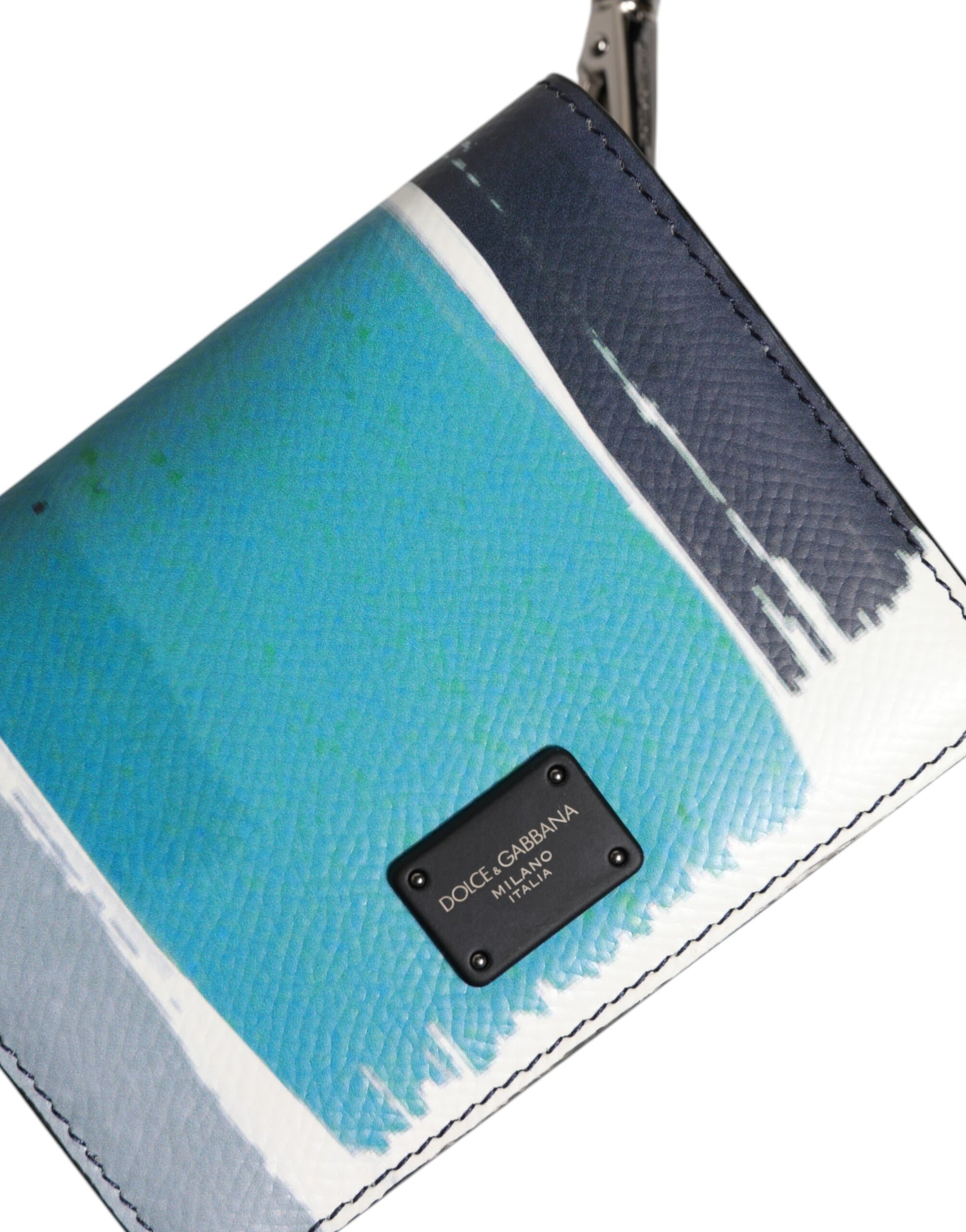 Dolce & Gabbana Multicolor Leather DG Logo Bifold Card Holder Wallet Dolce & Gabbana