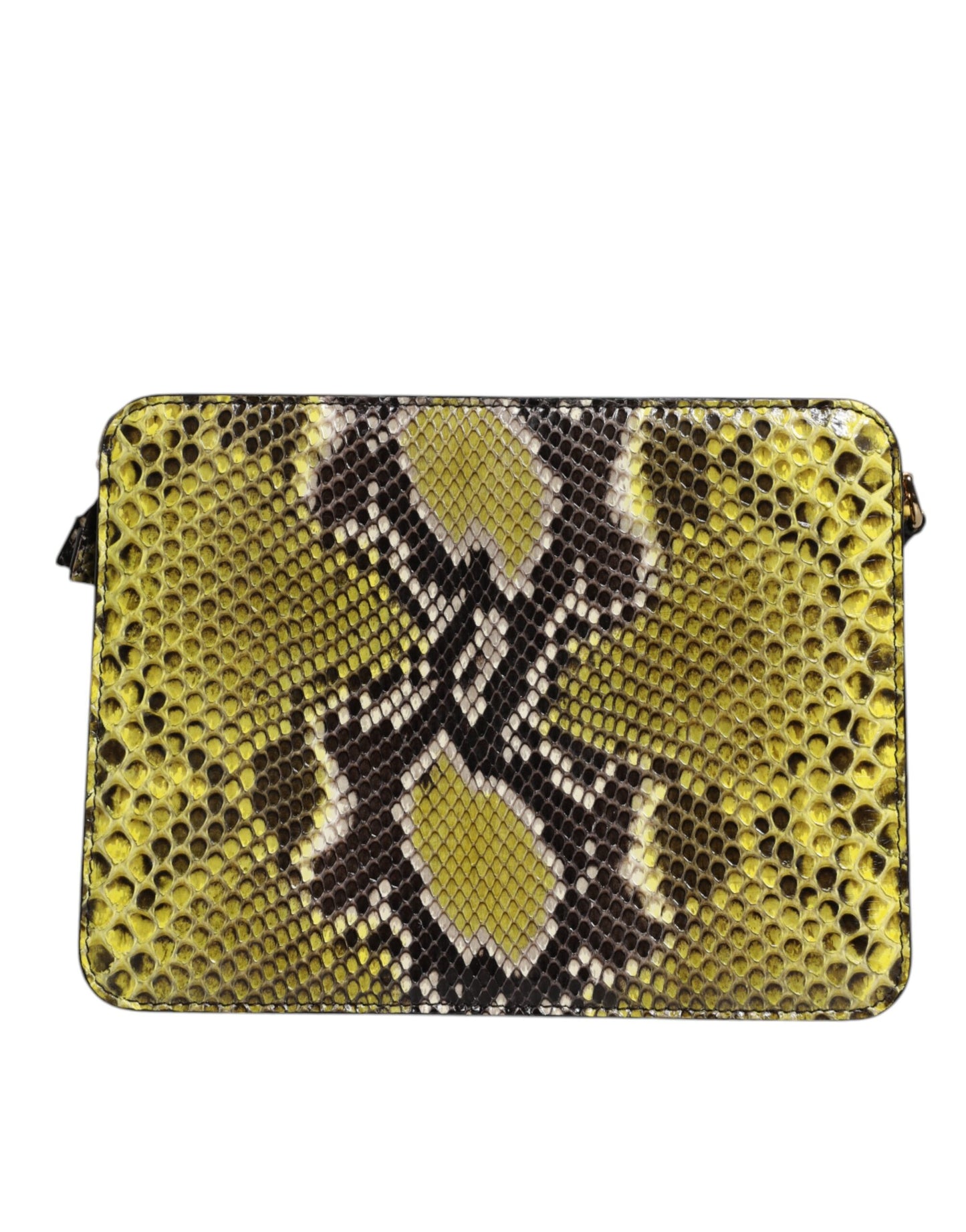 Dolce & Gabbana Green Exotic Leather DG Plaque Crossbody Clutch Bag Dolce & Gabbana
