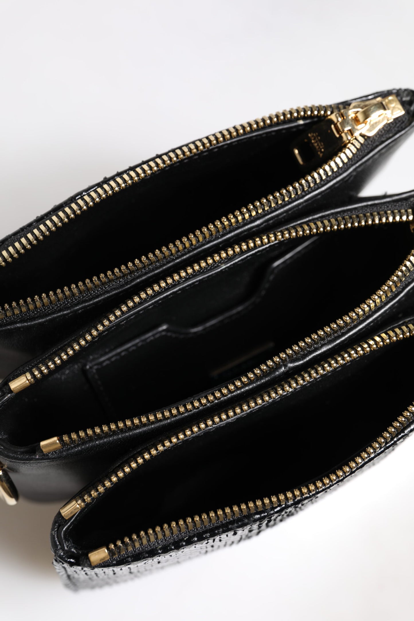 Dolce & Gabbana Black Exotic Leather Shoulder Sling Clutch Bag Dolce & Gabbana
