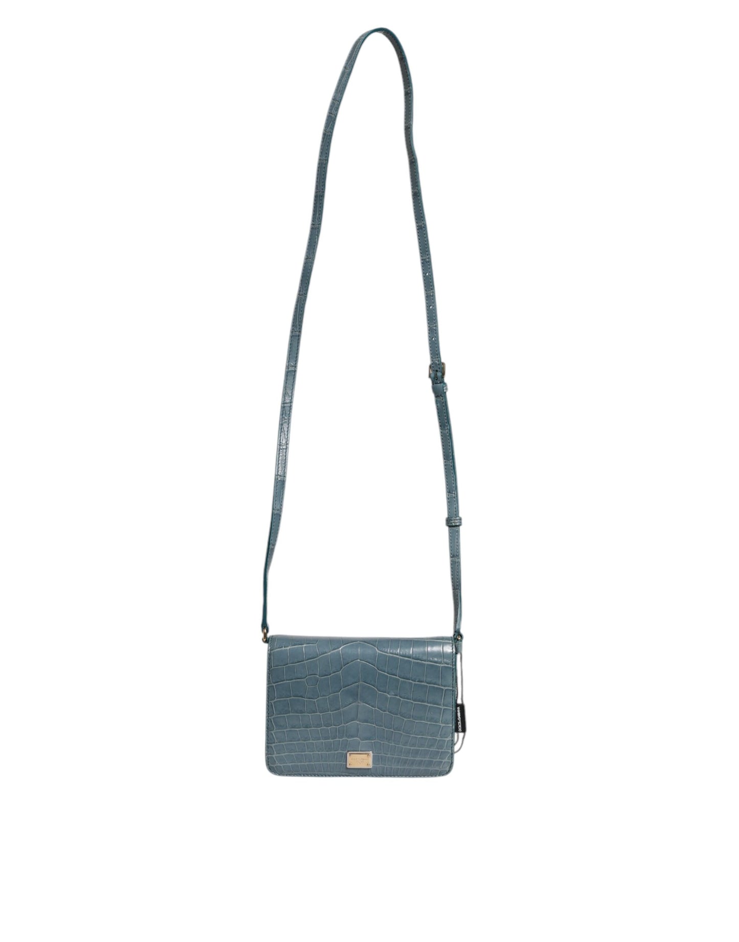 Dolce & Gabbana Green Exotic Leather DG Plaque Crossbody Mini Bag Dolce & Gabbana