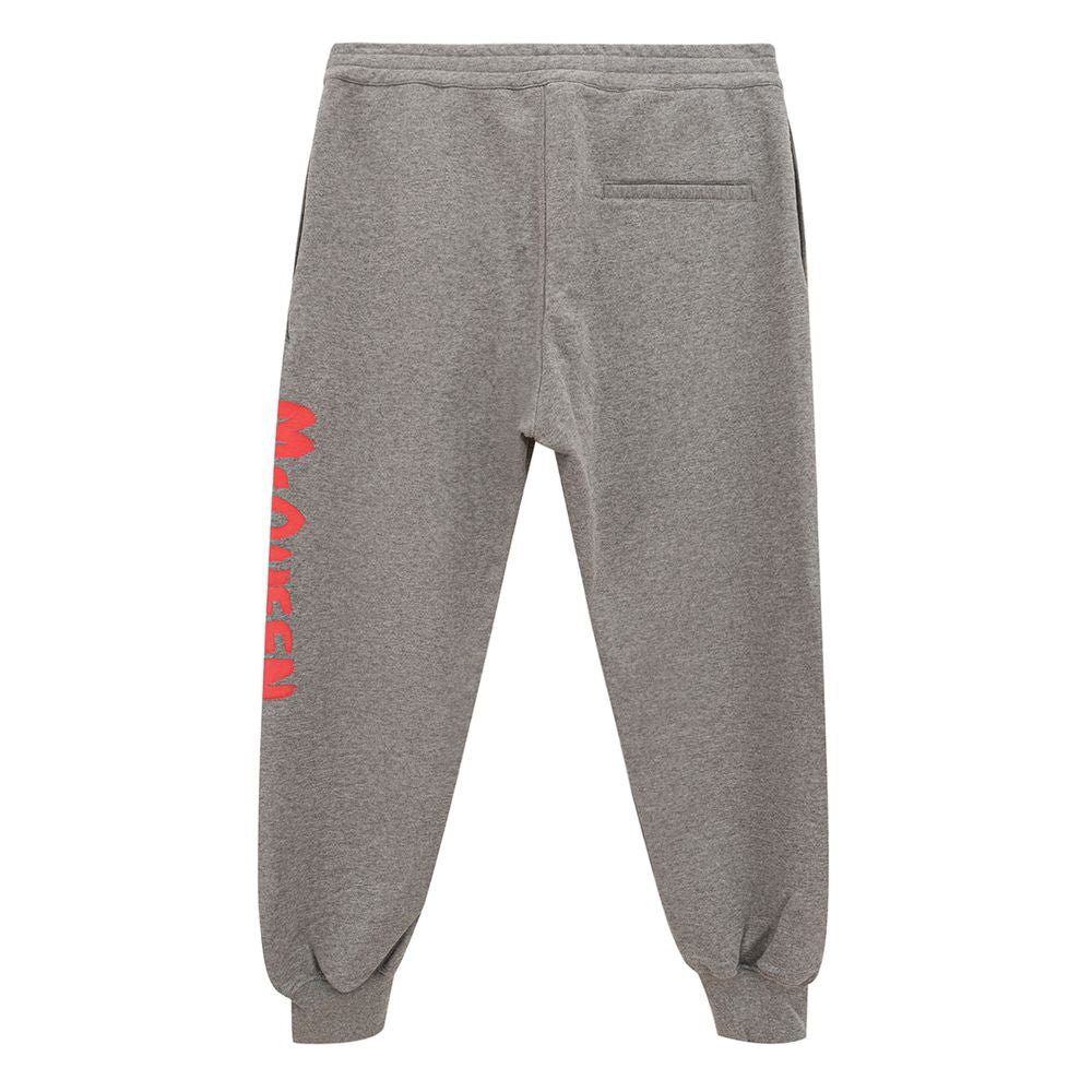 Alexander McQueen Chic Gray Cotton Blend Trousers Alexander McQueen