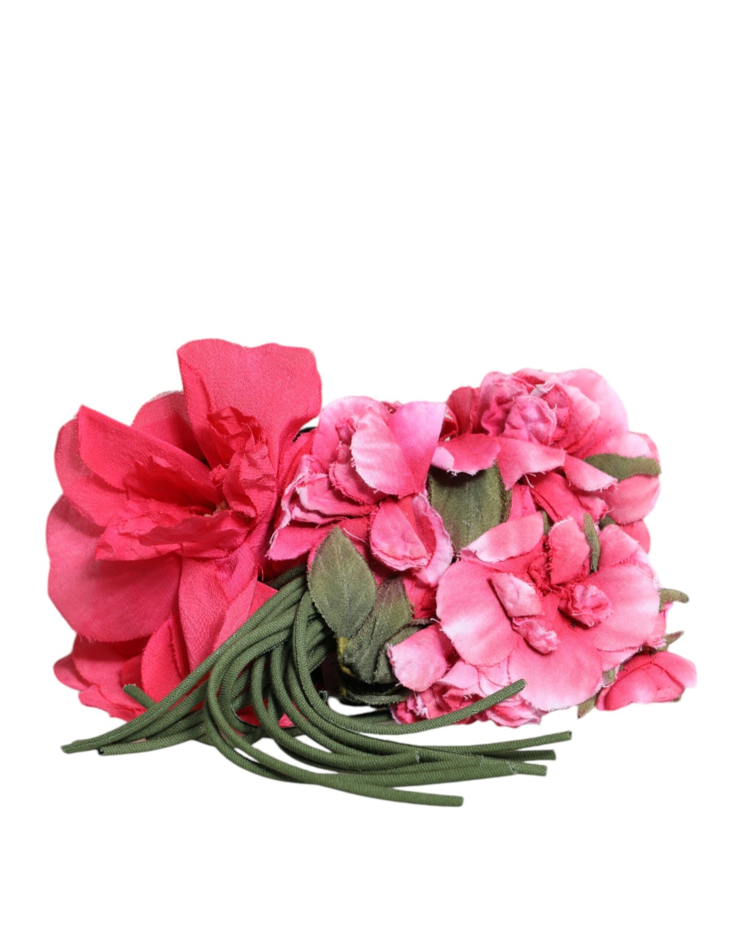 Dolce & Gabbana Multicolor Floral Applique Detail Tie Belt Dolce & Gabbana
