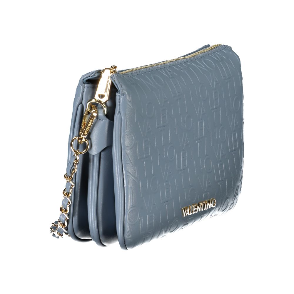 Mario Valentino Azzurro Polyurethane Women's Bag With Shoulder Strap Mario Valentino