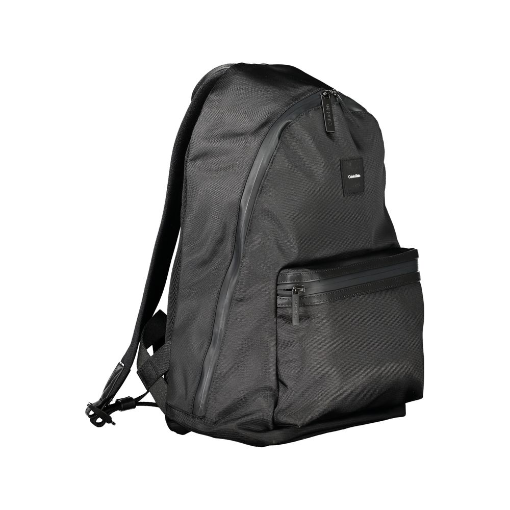 Calvin Klein Black Polyester Men Backpack Calvin Klein