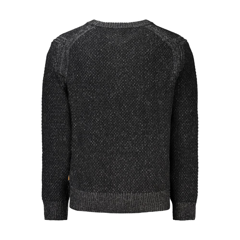 Hugo Boss Black Wool Men Sweater Hugo Boss