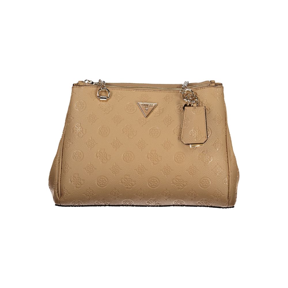 Guess Jeans Beige Polyethylene Women Handbag Guess Jeans