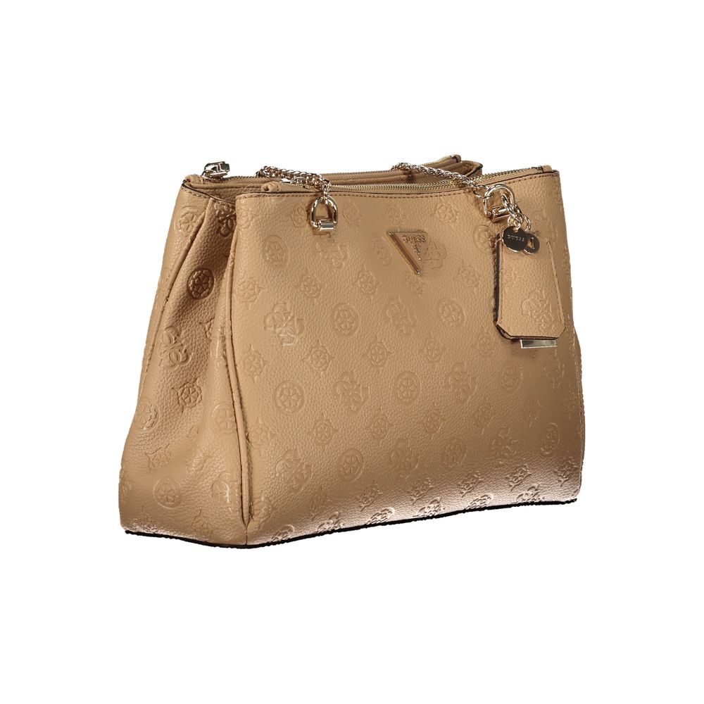 Guess Jeans Beige Polyethylene Women Handbag Guess Jeans