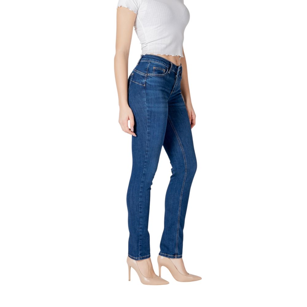 Liu Jo Blue Cotton Mom Jean Liu Jo