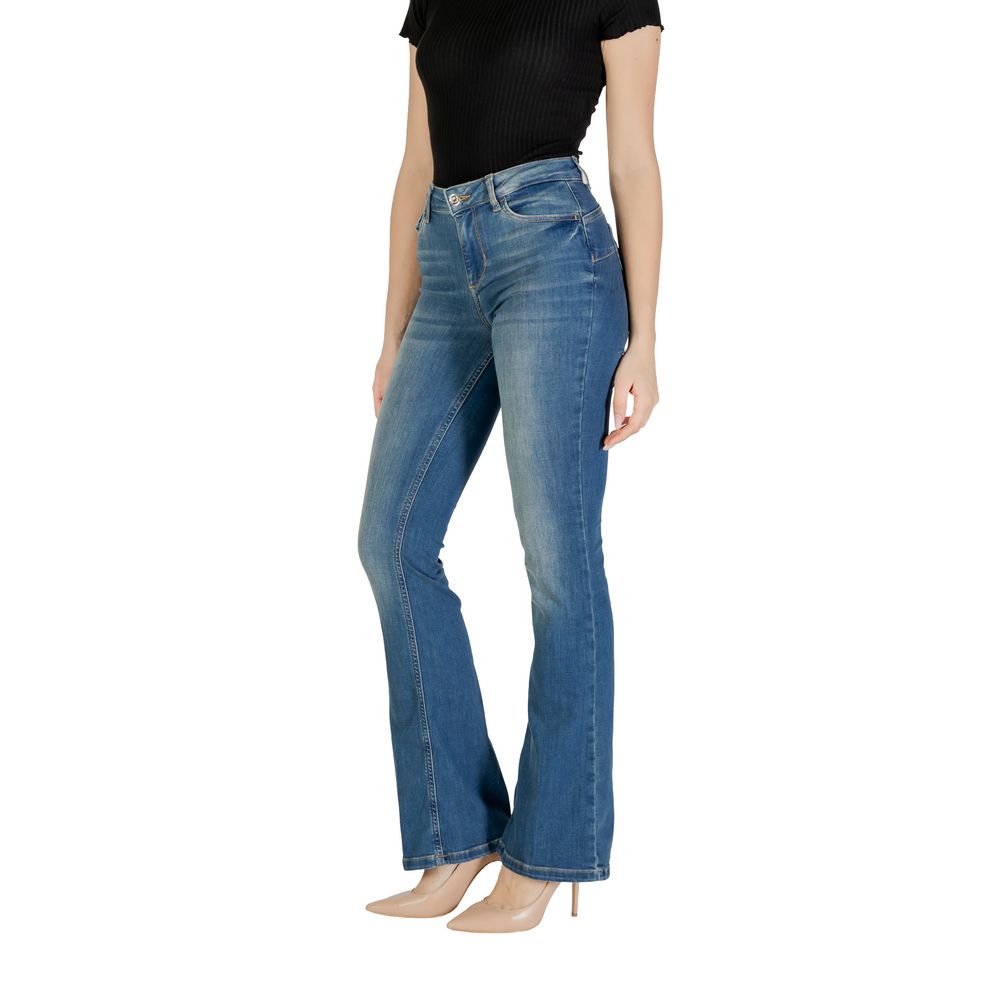 Liu Jo Blue Cotton Bootcut Jean Liu Jo