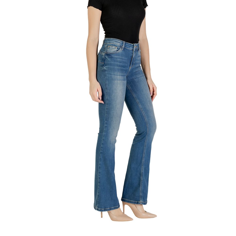 Liu Jo Blue Cotton Bootcut Jean Liu Jo