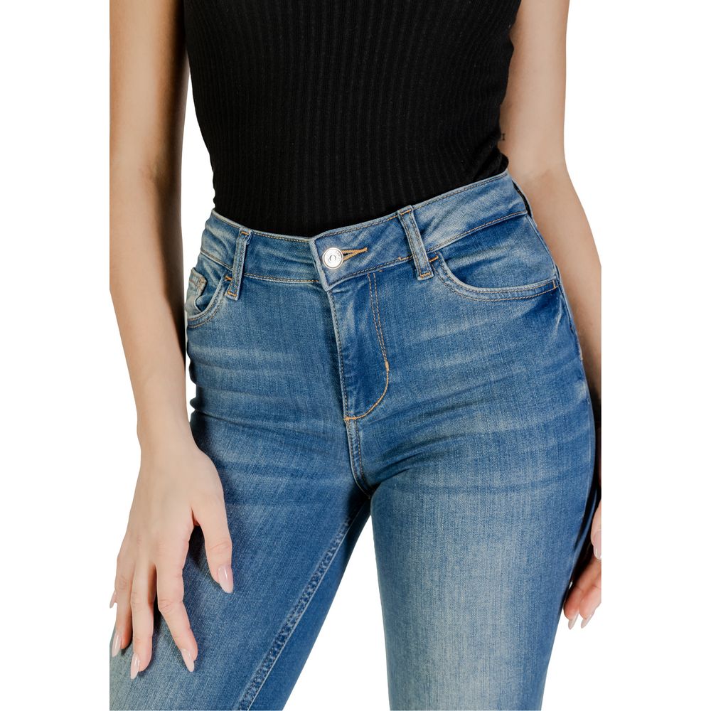 Liu Jo Blue Cotton Bootcut Jean Liu Jo