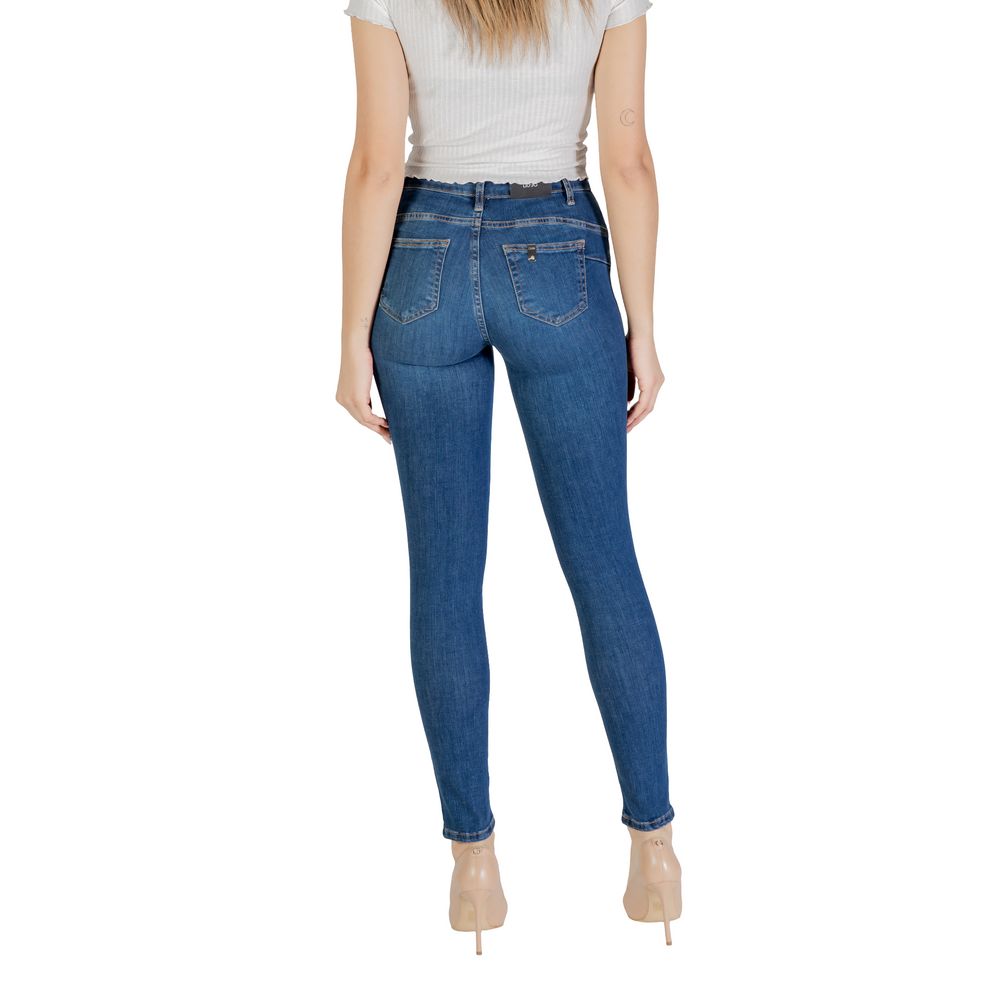 Liu Jo Blue Cotton Skinny Jean Liu Jo
