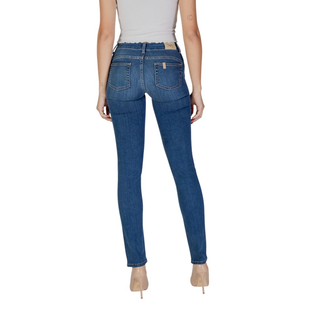 Liu Jo Blue Cotton Slim Fit Jean Liu Jo