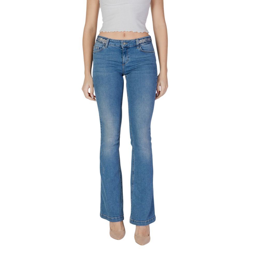 Liu Jo Light Blue Cotton Bootcut Jean Liu Jo