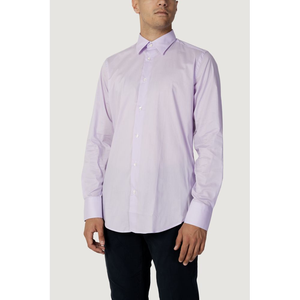 Liu Jo Purple Cotton Dress Shirt Liu Jo