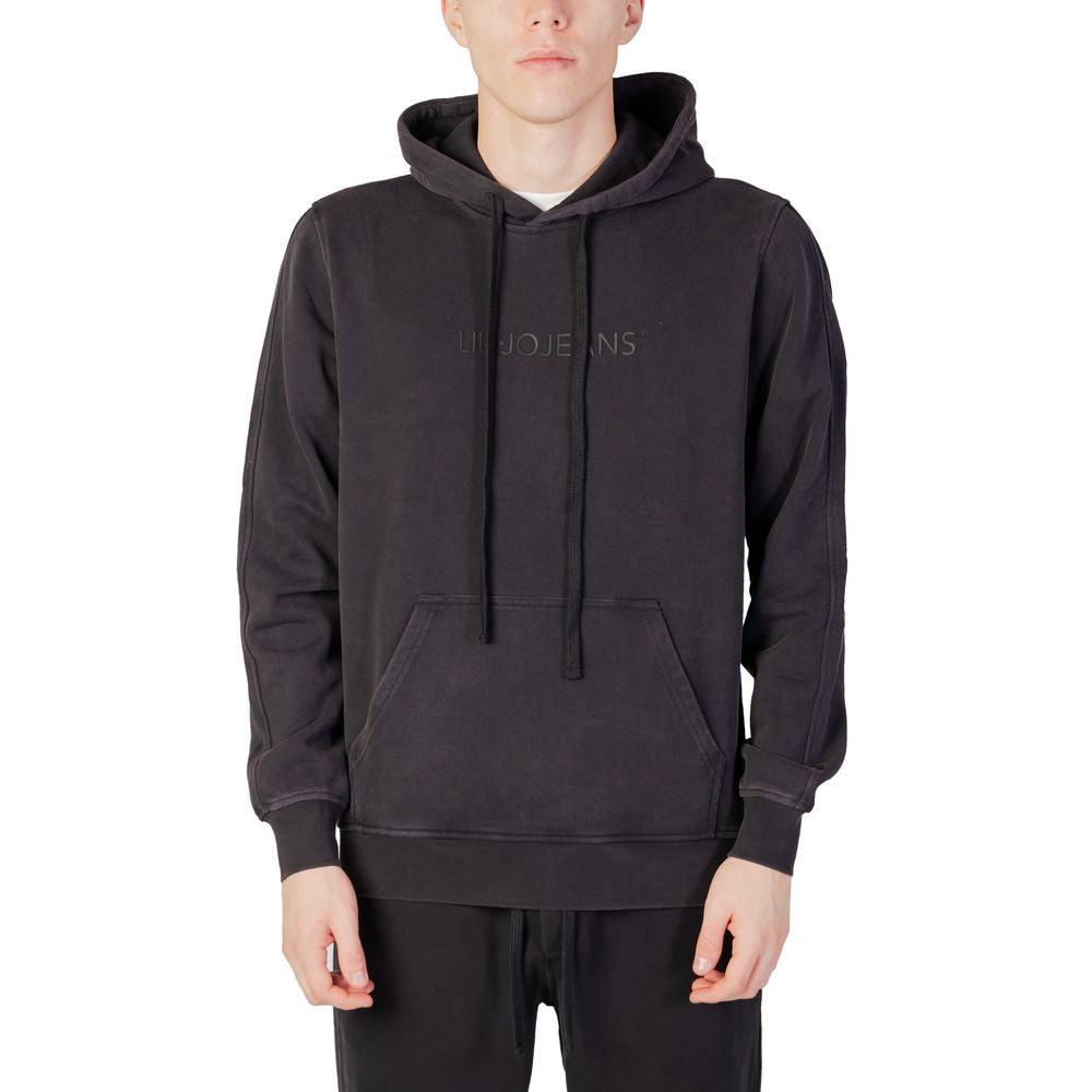 Liu Jo Black Cotton Hoody Liu Jo