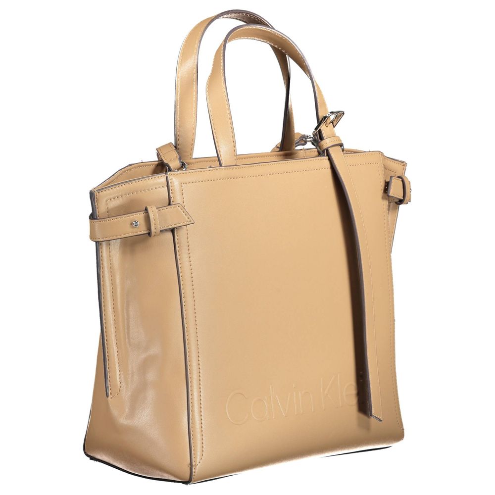 Calvin Klein Brown Polyester Women Handbag Calvin Klein
